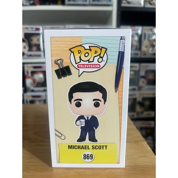 VAULTED Michael Scott World's Best Manager The Office Funko Pop #869 Television - Picture 2 of 6